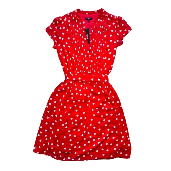 JBS Red & White Polka Dot Dress Size 10 - Picture 4 of 9